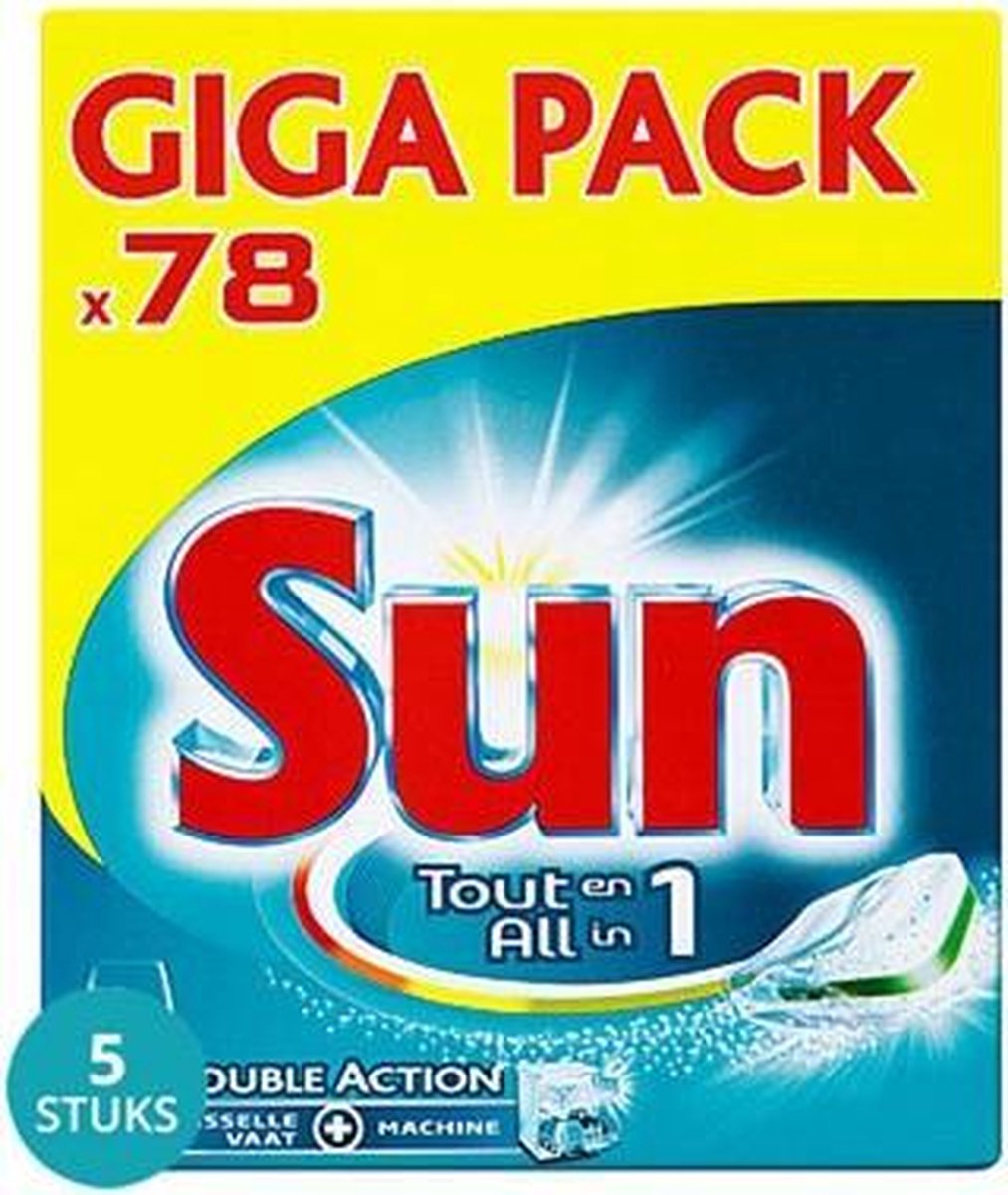 Sun Vaatwastabletten All In 1 Regular Voordeelverpakking