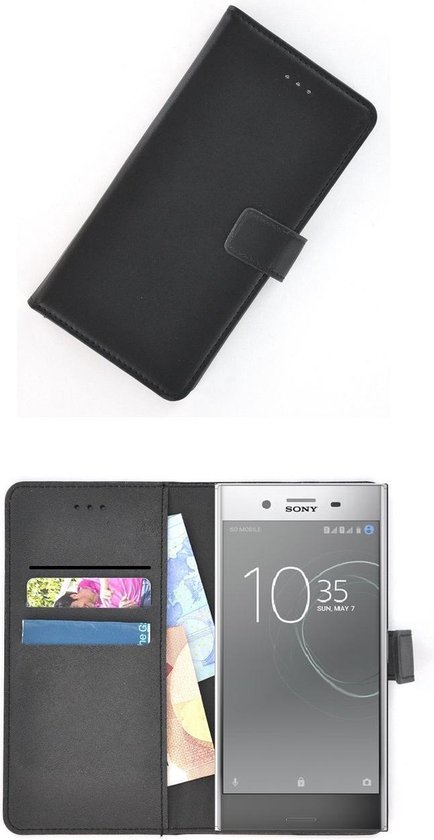 Zwart Luxe Bookcase Wallet hoesje voor Sony Xperia XZ Premium | bol.com