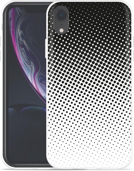 Glitsie Book Case Rits Zwart - iPhone XR hoesje