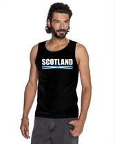 Zwart Schotland supporter singlet shirt/ tanktop heren S