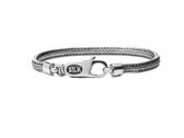 SILK Jewellery - Zilveren Armband - Alpha - 332.18 - Maat 18
