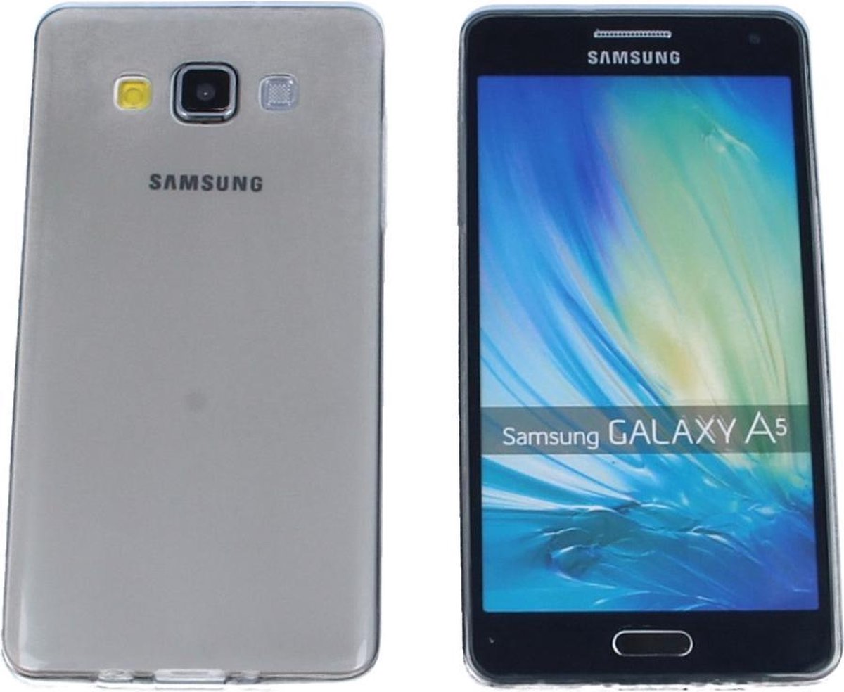 Samsung Galaxy A5 2016 (A510), 0.35mm Ultra Thin Matte Soft Back Skin Case Transparant Grijs Grey