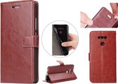 LG G6 - Leren Portemonnee Hoesje Bruin - Lederen Wallet Case TPU - Book Case - Flip Cover - Klap - 360 beschermend Telefoonhoesje