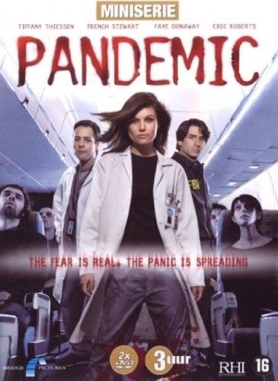 Miniserie Pandemic DVD met Tiffany Thiessen, French Stewart, Faye Dunaway, Eric Roberts. De angst is echt. De paniek verspreidt zich.