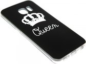 Zilver Queen hoesje Geschikt voor Samsung Galaxy S6