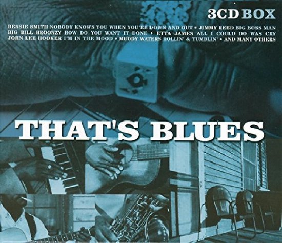 3CD BOX "THAT'S BLUES" met namen van artiesten en nummers.