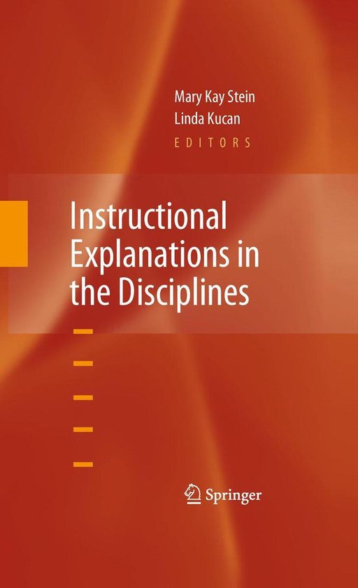 Instructional Explanations in the Disciplines - cover