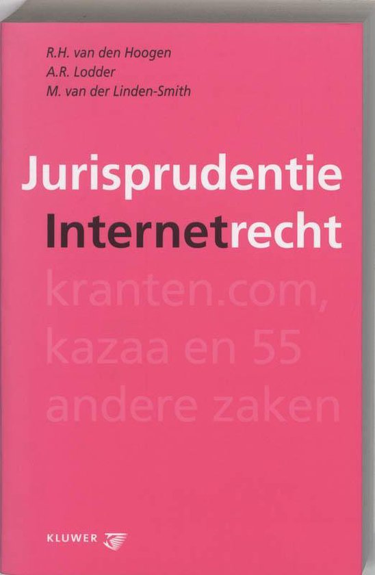 Jurisprudentie Internetrecht - cover