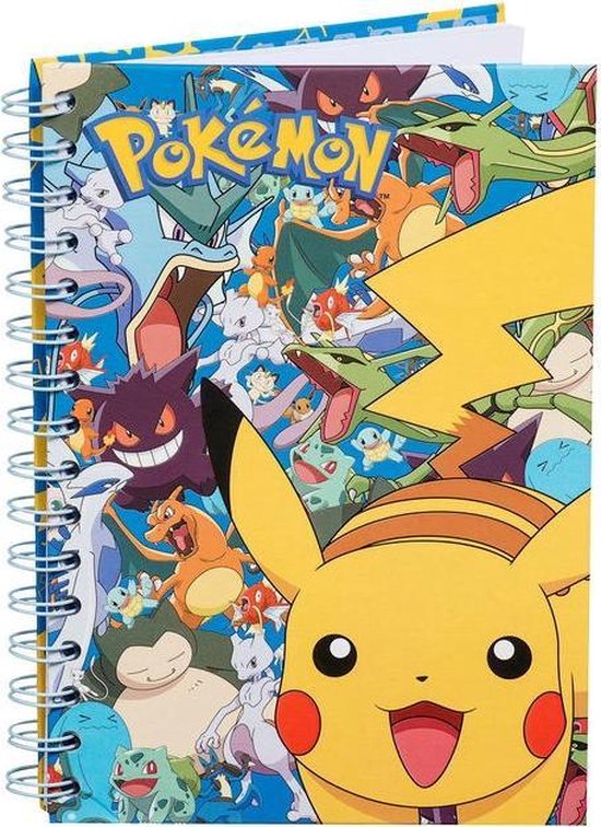 Aanpassingsvermogen passend voertuig Pokemon A5 Notitieboek - Pokemon Schoolspullen | bol.com