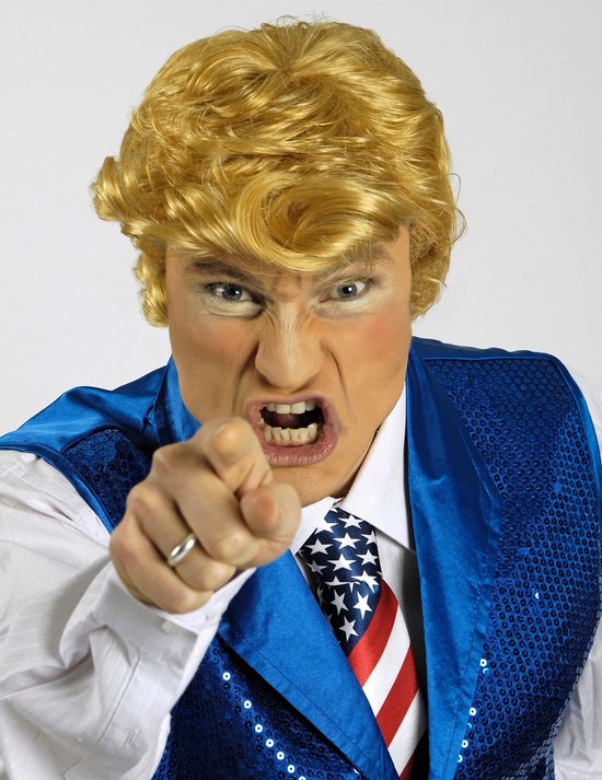 Amerikaanse president pruik voor volwassenen - Verkleedpruik