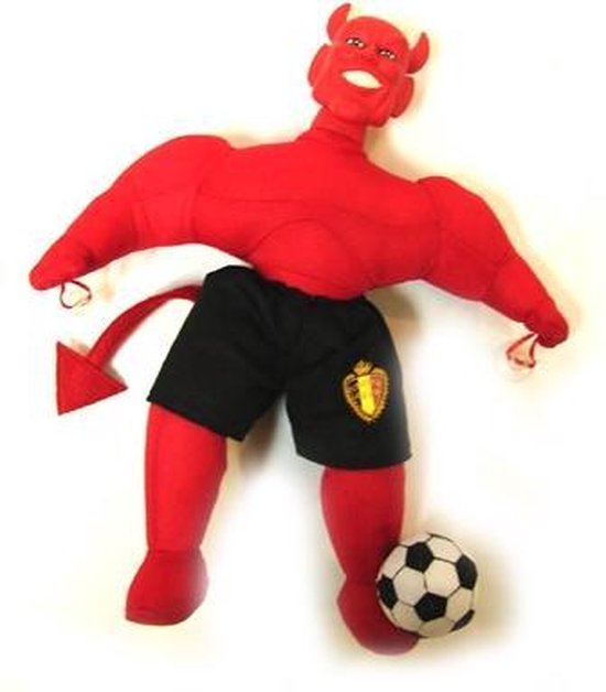 mascotte poupée diables rouges 25 cm | bol.com