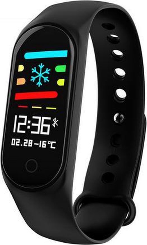 Verzamelen Baars campus Sport horloge - Smart watch - Stappenteller - hartslagmeter - Ideaal voor  fietsen ,... | bol.com