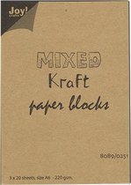 Mixed Kraft Paperbloc A6