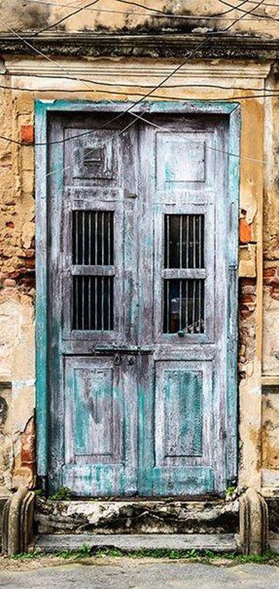 Belang Jong Mens Fotobehang voor deuren - Oude deur | bol.com