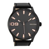 OOZOO Timepieces Zwart/Zwart/Rose Horloge C8534