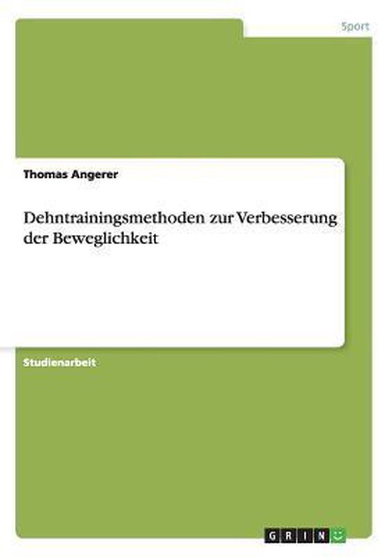 Dehntrainingsmethoden zur Verbesserung der Beweglichkeit - cover