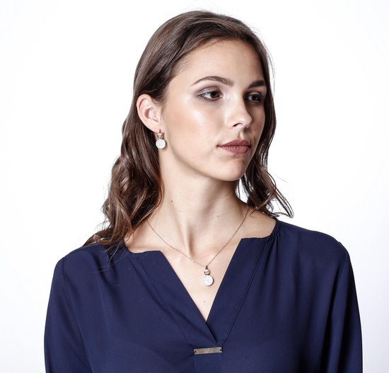 Orphelia ZO-7420 - Boucles d'oreilles Pavé - Argent 925 Rosé - Zircone - 2,5 cm