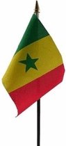 Mini drapeau Sénégal sur bâton 10 x 15 cm