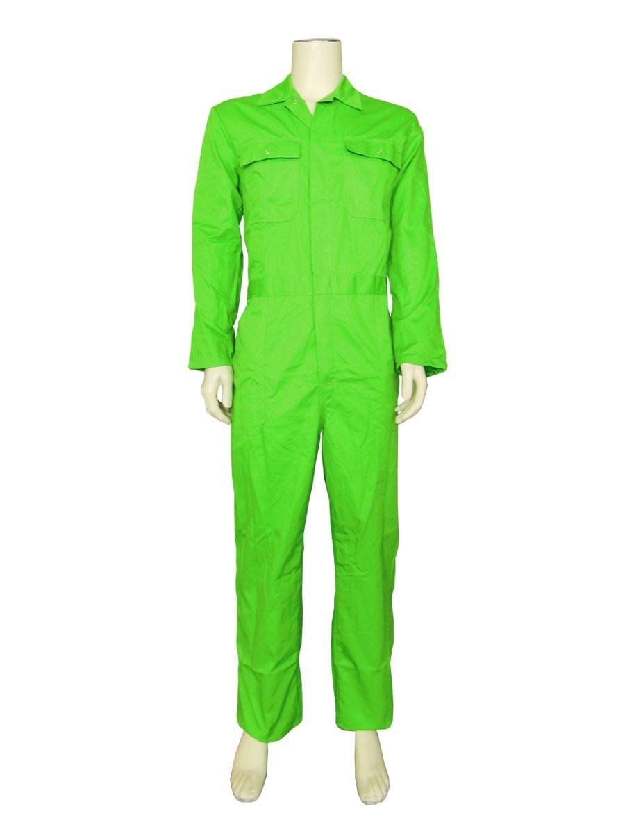 Yoworkwear Kinderoverall polyester/katoen appelgroen maat 176