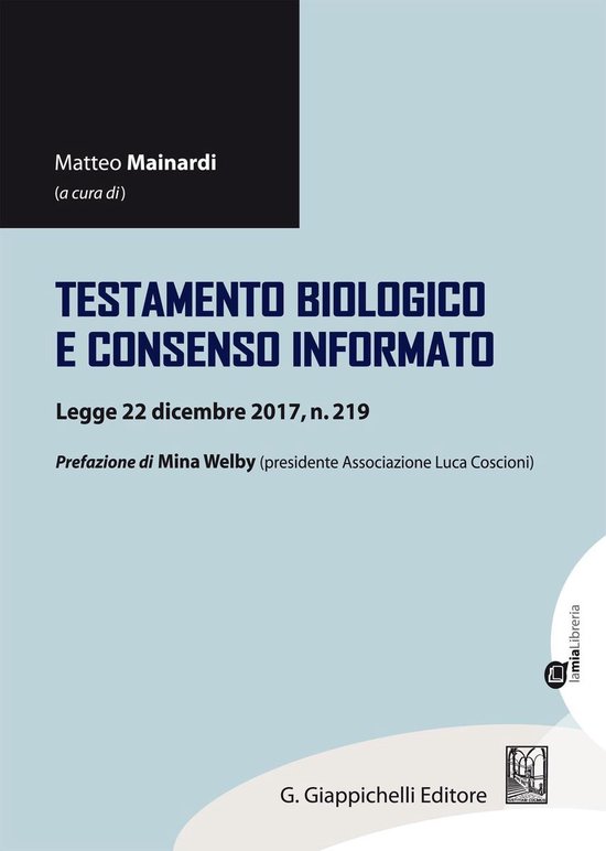 Testamento biologico e consenso informato - cover