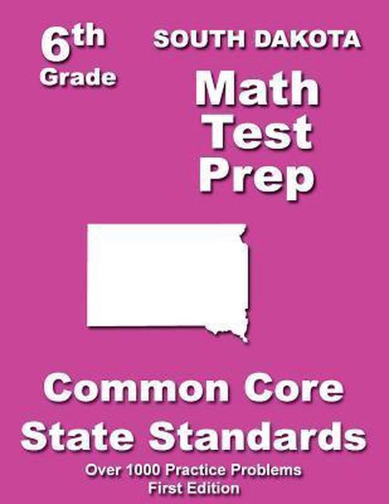 South Dakota 6th Grade Math Test Prep - cover