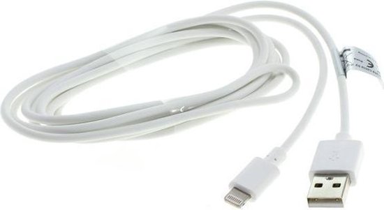 Goobay Lightning naar USB kabel - wit - 3 meter | bol.com