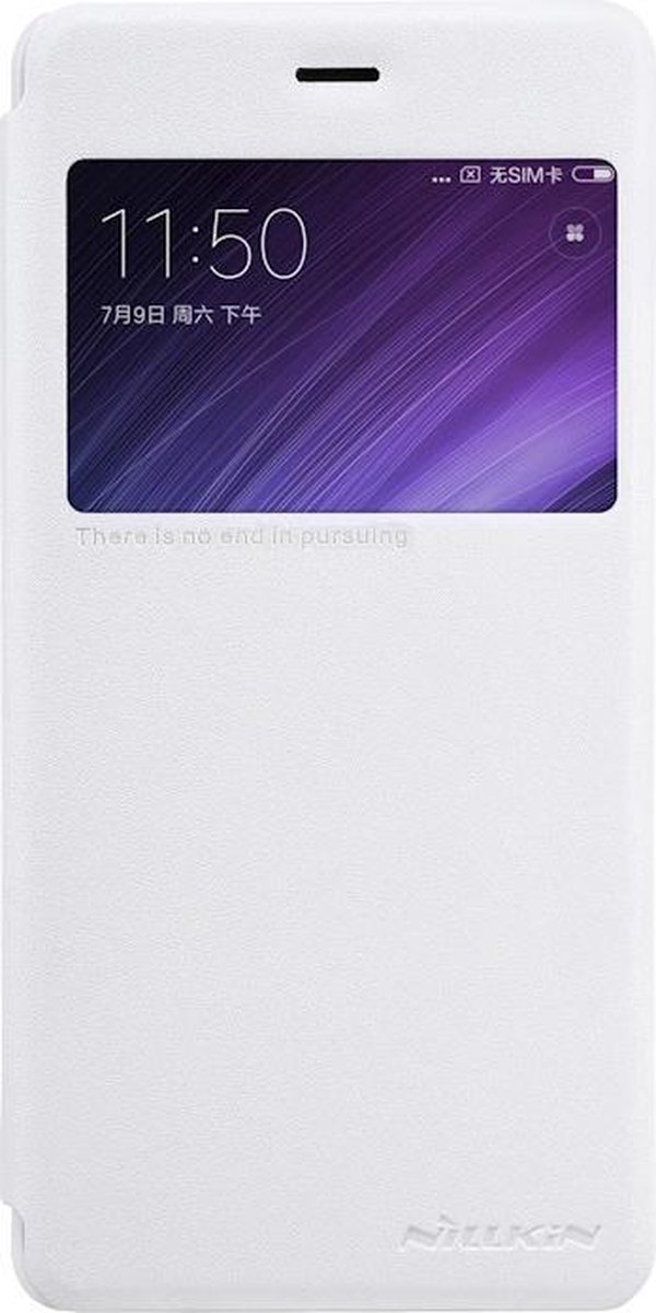 Nillkin Sparkle S-View Book Case voor Xiaomi Redmi 4 - Wit