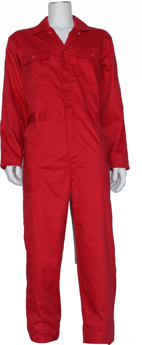 GAEVE Overall 100% katoen rood maat 59