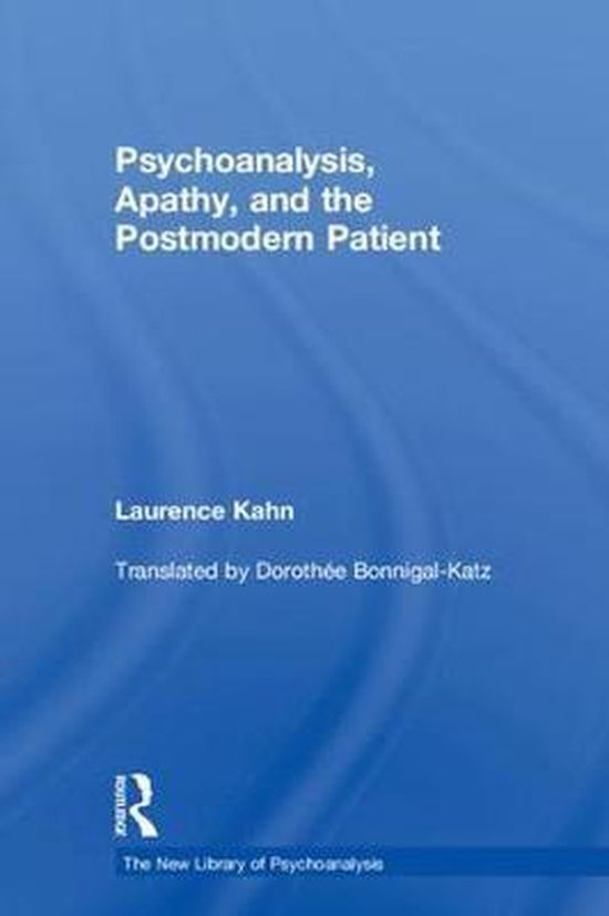 The New Library of Psychoanalysis- Psychoanalysis, Apathy, a ... - cover