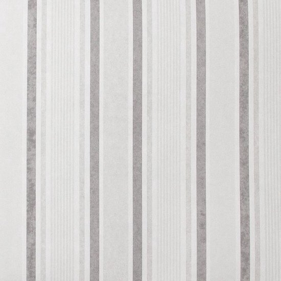 De Somero streep wit/grijs behang (vliesbehang, grijs) | bol.com