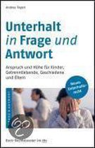 Unterhalt in Frage & Antwort