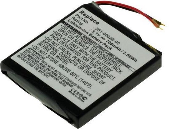 Originele OTB Batterij Batterij Garmin 361-00026-00 - 700mAh | bol.com