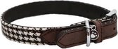 Rosewood Wag 'N' Walk Halsband Hond Houndstooth Bruin / Wit