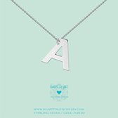 Heart to Get - Grote Letter K - Ketting - Zilver