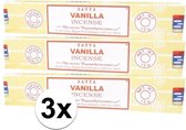 3x Nag Champa wierook Vanilla 15 gram