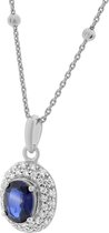 Orphelia ZH-7236/SA - PENDANT OVAL SAPPHIRE ZIRC - 925 silver - cubic zirkonia - 45 cm