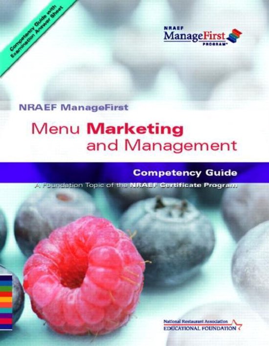 Menu Marketing and Management Competency Guide [With Exam Prep Guide ...