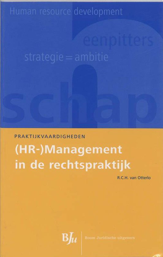 Cover van het boek '(HR-)Management in de rechtspraktijk / druk 1' van R.C.H. van Otterlo en R.C.H. van Otterlo