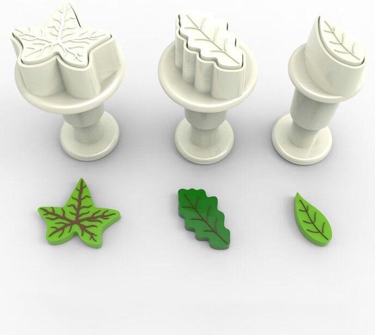 Dekofee Mini Plunger Uitstekers Blaadjes set/3