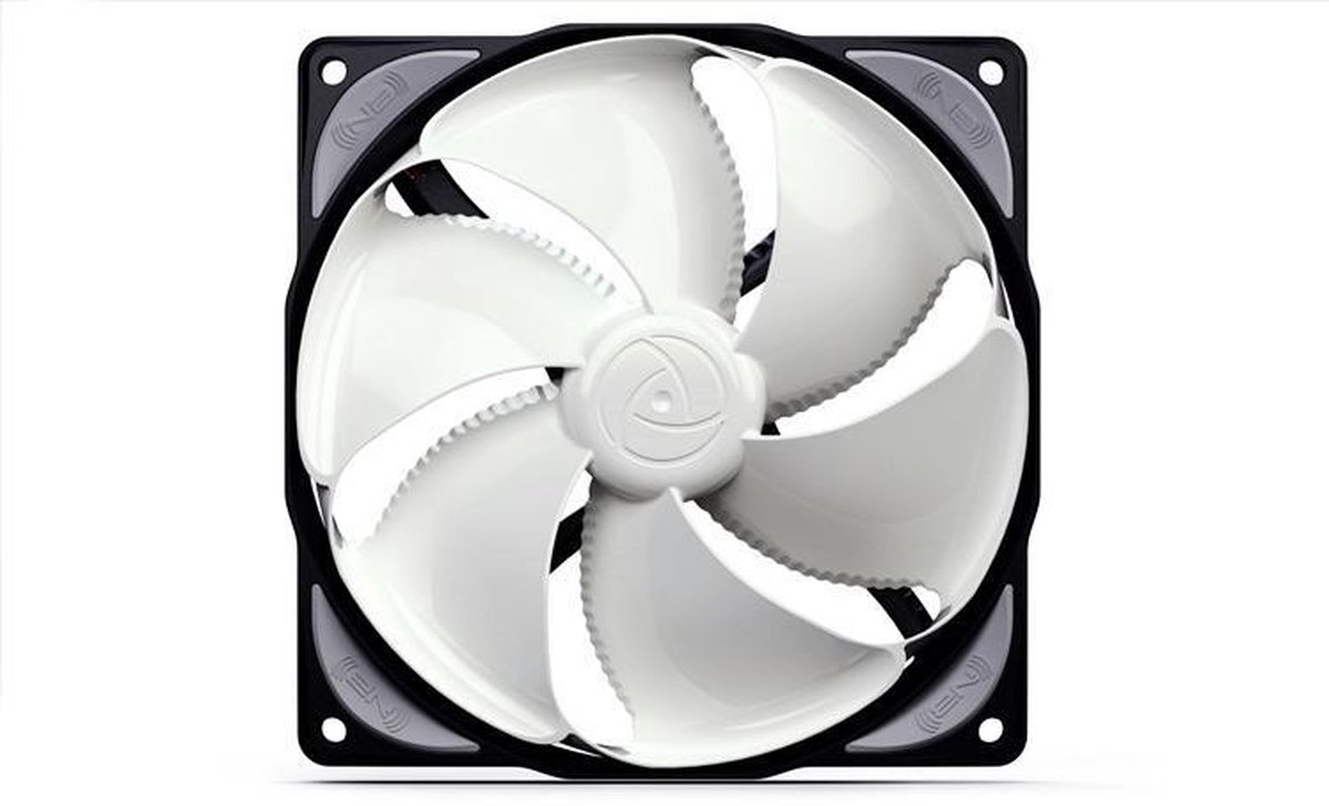 NoiseBlocker NB-eLoop ITR-B12-PS PC-ventilator Wit, Zwart (b x h x d) 120 x 120 x 25 mm