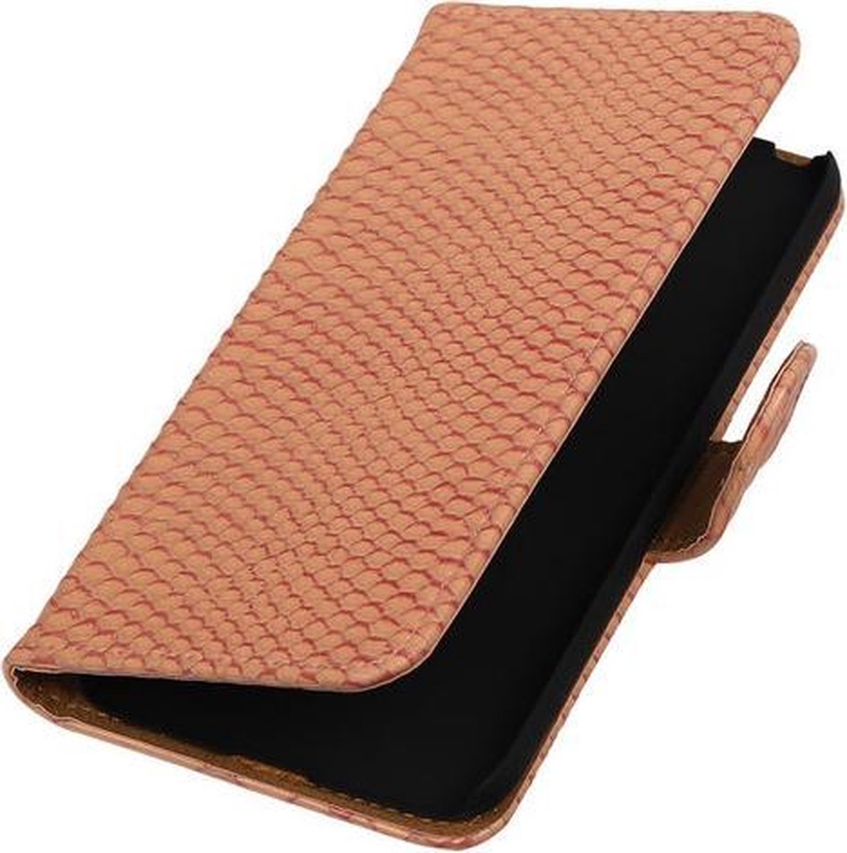 Roze Slang booktype cover hoesje voor LG G5