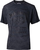 Jack Daniel's - Structured Label Acid Washed Men's T-shirt - M