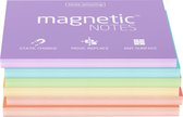 Magnetic Notes, set van 6 notitieboekjes maat M (100x70mm) x 100 sheets, diverse pastelkleuren.