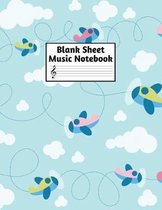 Blank Sheet Music Notebook