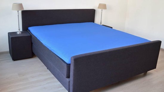 Snoozing - Topper - Hoeslaken - Lits jumeaux - 200x200 cm - Coton percale - Sirène