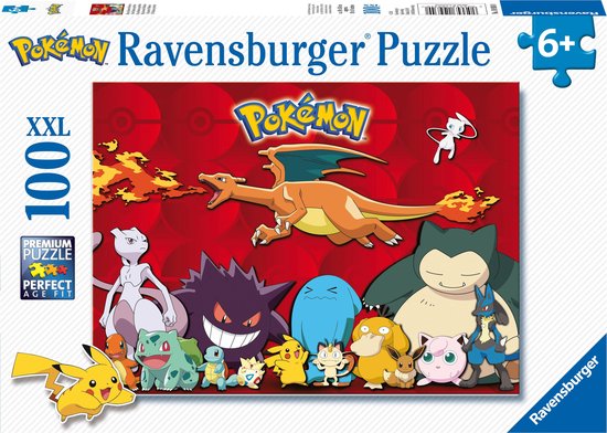 Ravensburger puzzel Pokémon - Legpuzzel - 100XXL stukjes