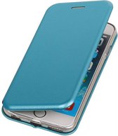 BestCases.nl Blauw Premium Folio leder look booktype smartphone hoesje voor Apple iPhone 6 / 6s