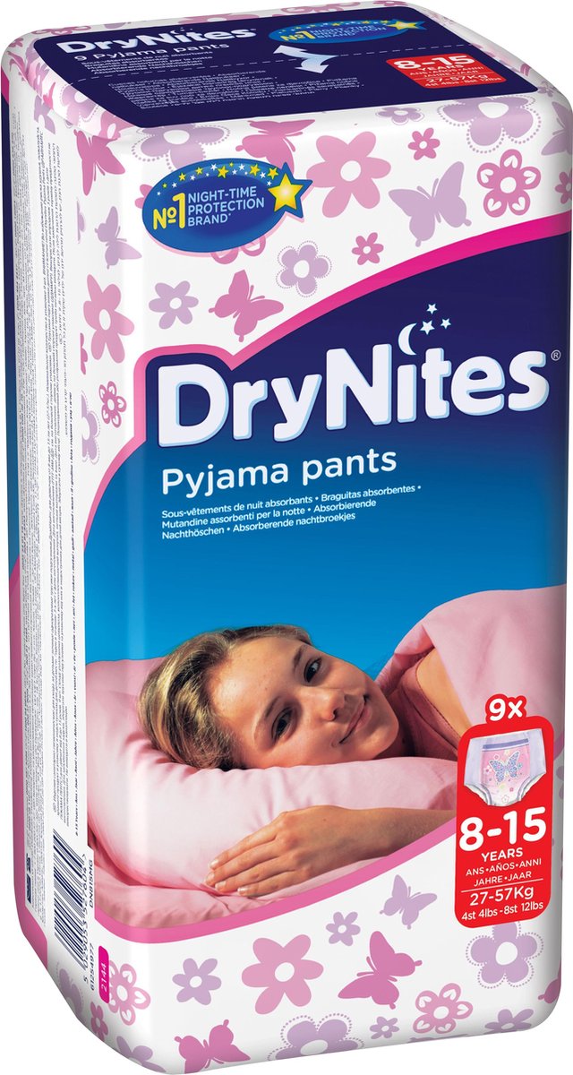 Drynites® Bragas Niña 8-15 Años 9 Piezas - Farmacia Loreto