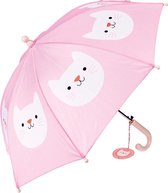 Rex London Paraplu Cookie de Kat - Roze Kinderparaplu met schattig poesje