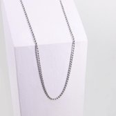 Ponytail & Co® Ketting met bolletjes schakel - Dames - Staal - 40 cm